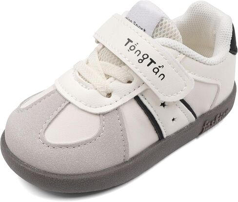 Baby Shoes Boys Girls Wide Toe Box Sneakers Toddler Soft Sole Non-Slip First Walking Shoes Infant Lightweight Barefoot Walking Shoes in Kuwait