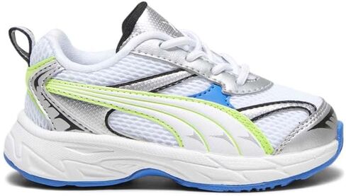 PUMA Toddler Boys Morphic Lace Up Sneakers Shoes Casual - Silver, White in Kuwait