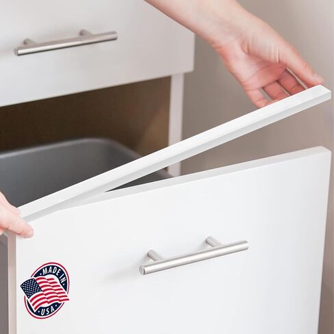 Cabinet Hero 4-Pack 13/16" Thick, 24" Length Slimline Cabinet Edge Protector – Durable Slip-On Plastic Door & Drawer Edge Guard – Prevents Shelves for Wear, Bumps, Discoloration & Damage - White in Saudi Arabia