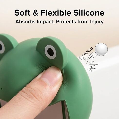 4pcs Silicone Frog Corner Protectors, Cartoon Safety Corner Guards for Baby Proofing Furniture, Soft Edge Covers for Tables & Desks in Kuwait