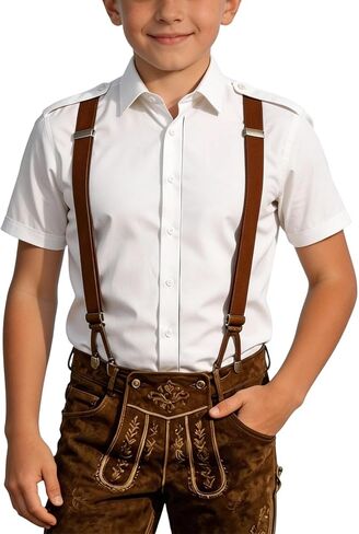Boys School Uniform Button Down Shirt Toddler Baby Short Sleeve Lapel Collar Dress Shirt Summer Casual Formal Blouses in Kuwait