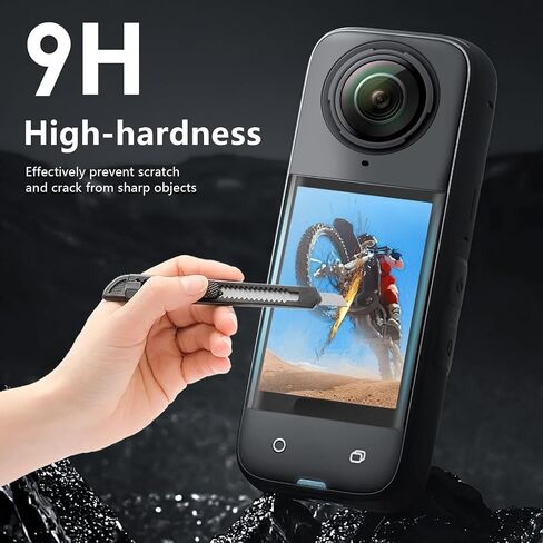 Screen Protector for Insta360 X4 Accessories, Tempered Glass Display Film Screen Protective Cover for Insta360 X4, Ultra HD, 9H Hardness, Scratch Resistant in Kuwait