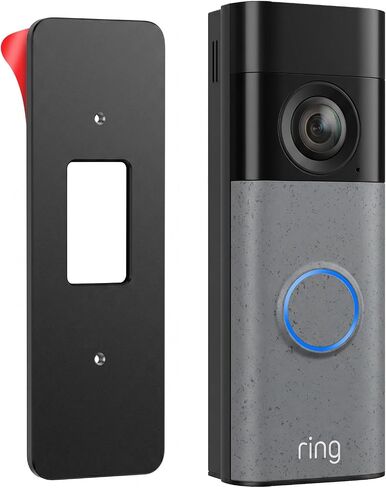 No Drill Mount for Ring Battery Doorbell/Plus/Pro (2nd Gen 2026 Release), Adhesive Mounting Bracket for Ring Camera Doorbell, Metal Doorbell Wall Holder for Apartments/Office/Rental, Easy to Install in Kuwait