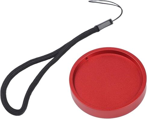 Astronomical Telescope Dust Cover M54x0.75 Thread Metal Protective Cap for Camera Lens(Red) in Kuwait