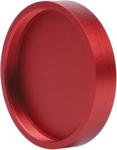 Astronomical Telescope Dust Cover M54x0.75 Thread Metal Protective Cap for Camera Lens(Red) in Kuwait