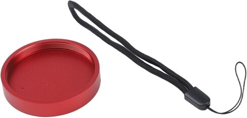 Astronomical Telescope Dust Cover M54x0.75 Thread Metal Protective Cap for Camera Lens(Red) in Kuwait