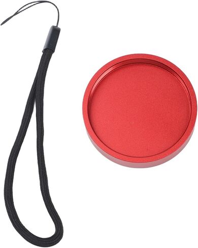 Astronomical Telescope Dust Cover M54x0.75 Thread Metal Protective Cap for Camera Lens(Red) in Kuwait