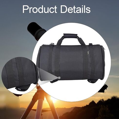 Telescope Carrying Bag, Oxford Cloth with 10mm Shockproof Layer, 19.69 x 12.20 in Astronomy Storage Case for Travel in Kuwait