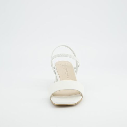 Paul Green Women's Sandals 6183-049 in White Smooth Leather in Saudi Arabia