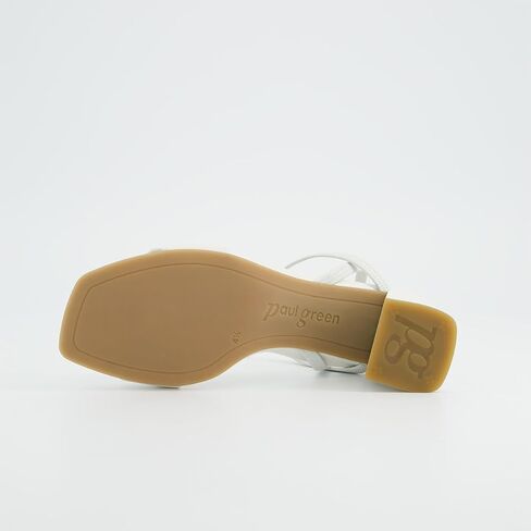 Paul Green Women's Sandals 6183-049 in White Smooth Leather in Saudi Arabia