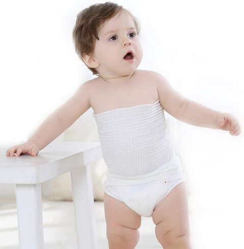 Baby Boys Belly Button Band Cotton Gtube Covers Girls Belly Protector Wraps Bellies Umbilical Hernias Truss Belt in Kuwait