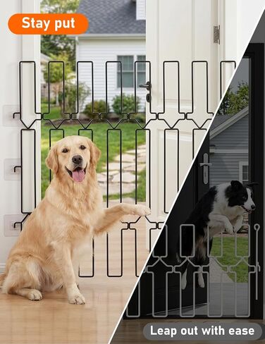 Metal Telescopic Gate for Pet, Extra Tall 31'' Height, Adjustable Width 25-40 Inches, Retractable Pet Barrier, Black Steel Safety Barrier for Doorways, Hallways, Stairs (25inch) in Kuwait
