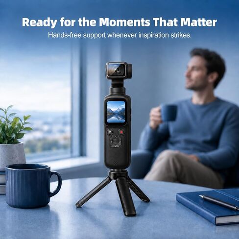 4K Vlogging Camera with AI Face Tracking, 330° Rotating Lens & WiFi in Kuwait