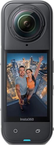 Insta360 X5 Waterproof 8K 360° Action Camera – Low-Light Performance, 3-Hour Battery, Stabilized, Triple AI ChipPro Bundle -64GB Memory,Selfie Stick, Tripod, and More in Kuwait