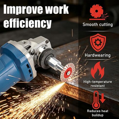 1.57" Diamond Saw Blades Set, Mini Diamond Saw Blades, Precision Stone Cutting Made Easy for Angle Grinder Stone Concrete Tile Marble Granite Masonry (5 Pack Blades + Bearings) in Kuwait