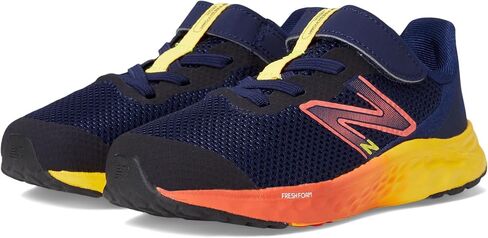 New Balance Baby Boy's Fresh Foam Arishi v4 Bungee Lace with Hook-and-Loop Top Strap (Infant/Toddler) Team Navy/Electric Red 9 Toddler XW in Kuwait
