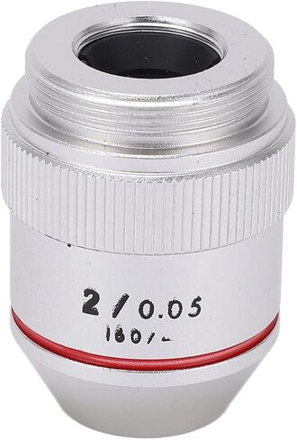 2X 195 Achromatic Objectives Low Magnification RMS Thread 20.2mm for Biological Microscope Larger Aperture the 2X Objective Lens Provides Brighter Experience 2X Optical Lens with in Kuwait