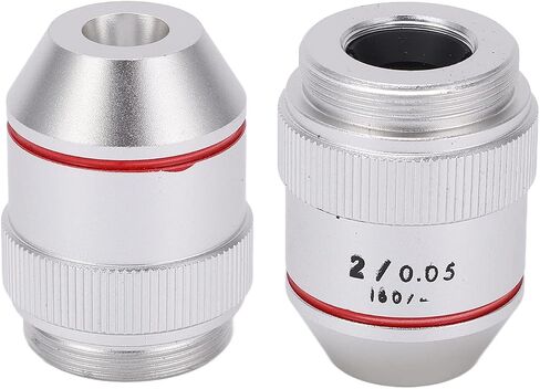 2X 195 Achromatic Objectives Low Magnification RMS Thread 20.2mm for Biological Microscope Larger Aperture the 2X Objective Lens Provides Brighter Experience 2X Optical Lens with in Kuwait