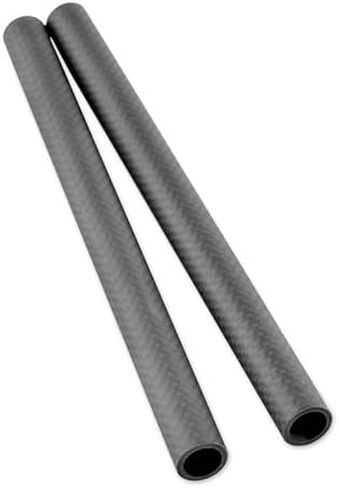 2pcs 15mm Carbon Fiber Pipe, 20cm 8inch Solid Tube, for Aviation Model Aircraft Fibre Wrap in Kuwait