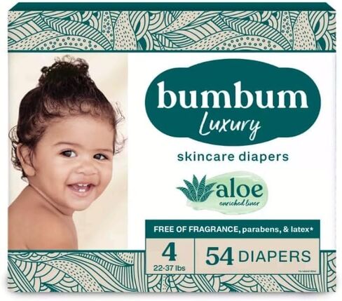 Bum-Bum Luxury Fragrance-Free Disposable Diapers Count-54 (Size-4) in Kuwait