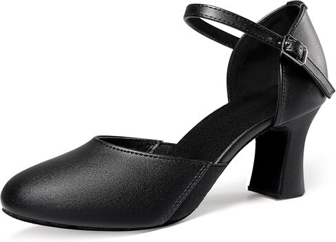Dynadans 2" Character Shoes for Women Side Elastic Dance Heels for Ballroom Salsa Tango Wedding Flamenco Latin in Kuwait