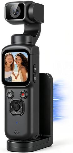 4K Vlogging Camera with Magnetic Mount, AI Face Tracking & WiFi in Kuwait