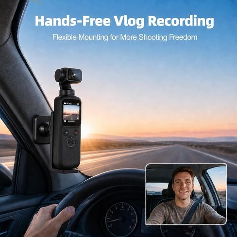 4K Vlogging Camera with Magnetic Mount, AI Face Tracking & WiFi in Kuwait