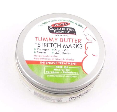 Palmer's Tummy Butter for Stretch Marks & Weight Changes (4.4 Oz) | Intensive Formula with Collagen & Elastin, Improves Appearance of Stretch Marks, Suitable for Nighttime Use, 48hr Moisture in Kuwait