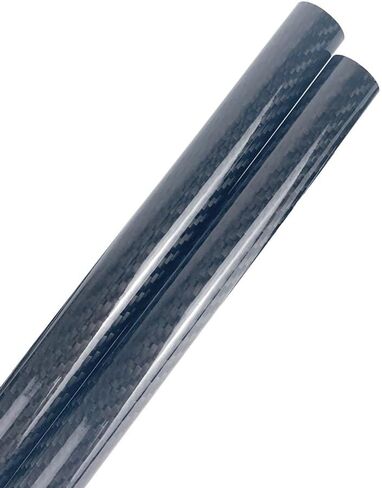2pcs Length 500mm 3K Full Carbon Fiber Tube Twill Glossy High Composite Hardness, for DIY Material Pipe RC Airplane Accessories(16x14x500mm) in Kuwait