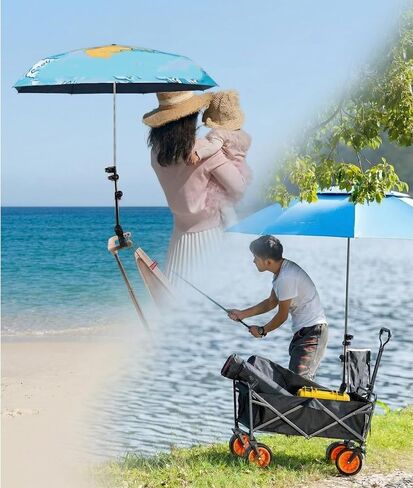 Universal 360° Adjustable Scalable Umbrella Holder for Chair – Umbrella Holder for Stroller, Beach Chair, Wheelchair & Golf Cart, Secure Fit for Outdoor Shade & Rain Protection in Kuwait