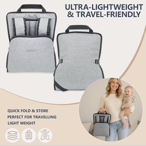 Portable Airplane Baby Lap Seat, Comfortable Infant Travel Support | A padded, foldable lap seat for seated travel that keeps your little one close without attaching to a tray table. in Kuwait