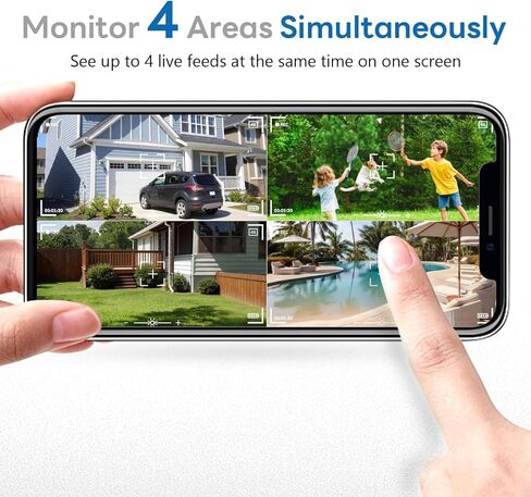 4K Security Cameras Wireless Outdoor with local storage Base,No Subscription Required,Solar-Powered,Home Security Cameras System with 360° Pan&Tilt,Auto Tracking,5G & 2.4G Router Compatible,Add 1 cam in Kuwait
