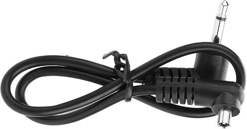 Professional 3.5mm Flash Sync Cable with Screw Lock PC Connection Cord for Studio Photography Lighting Equipment Black 30cm in Kuwait