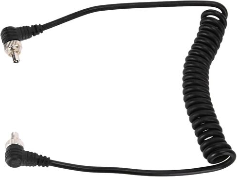 Zerodis Other Camera Parts Cord PC Male to Male Spring Cable with Reinforced Sleeve for Durability for Studio Video Photography 2Pcs Camera Flash Sync in Kuwait