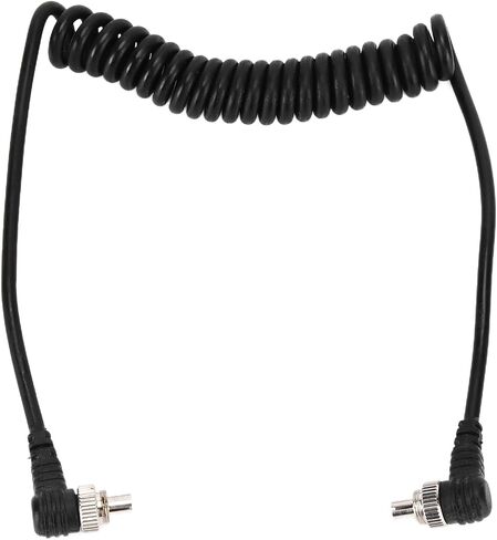 Zerodis Other Camera Parts Cord PC Male to Male Spring Cable with Reinforced Sleeve for Durability for Studio Video Photography 2Pcs Camera Flash Sync in Kuwait