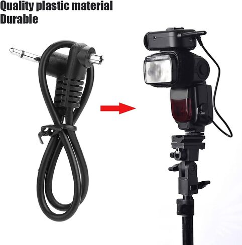Zerodis Shutter Release Cables and Interval Timer Remotes Professional PC Sync Cord with Screw Lock for Studio Flash Triggers Stable Connection Lightweight and Durable 3.5mm Flash Sync in Kuwait