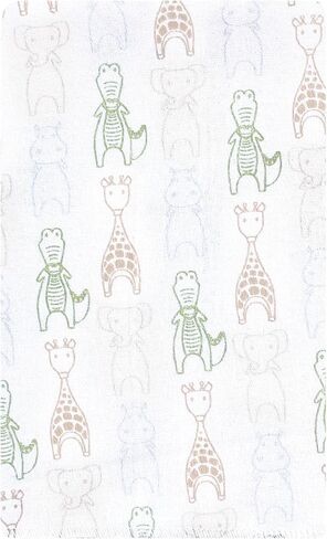 Hudson Baby Cotton Flannel Burp Cloths 10-Pack, Modern Safari Friends, One Size in Kuwait