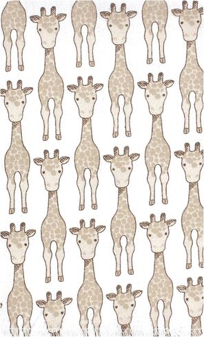 Hudson Baby Cotton Flannel Burp Cloths 10-Pack, Giraffe, One Size in Kuwait