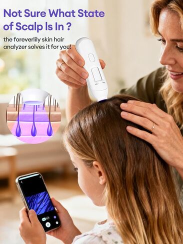 Wireless Scalp Camera Handheld Microscope,50X–200X Zoom Fixed Focus HD Magnifier with LED,WiFi Portable Microscopes for Phone/ipad in Kuwait