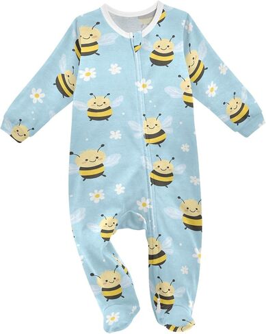 Baby Sleepers For Girl Boys Viking Ships Cotton Rompers Pajamas One-Piece Footies For 0-24 Months in Kuwait