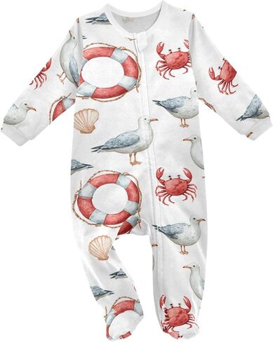 Baby Sleepers Newborn Baby One-Piece Footies for Girl Boy in Kuwait