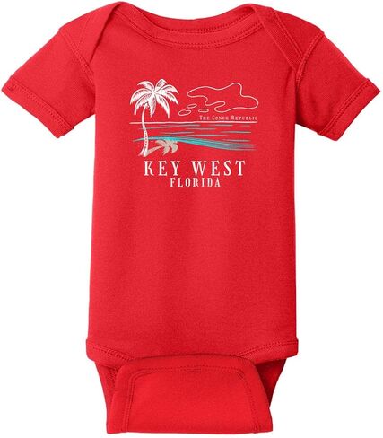 U.S. Custom Tees Key West Beach Scene Baby One Piece in Kuwait
