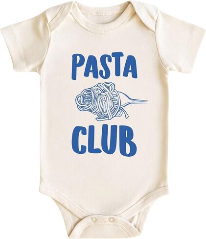 Pasta Club Baby Bodysuit for Boys Girls, Italian Food Infant Outfit, Newborn Gift in Kuwait