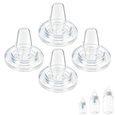 Sippy Cup Nipples for Philips Avent Anti-Colic Baby Bottles,Food Grade Silicone Sippy Spout,Variable Flow Soft Nipple,6m+ Months,Set of 4 in Kuwait