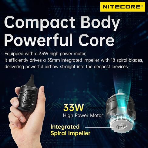 NITECORE BB Nano Wired Portable Versatile Electronic Blower with NITECORE Tag in Kuwait