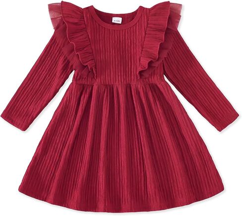 Baby Girl Dress Toddler Clothes Fall Winter Outfits Infant Ruffle Dresses in Kuwait