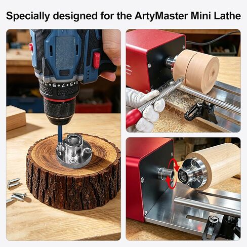 2" Lathe Faceplate — Only for ArtyMaster Mini Lathe, High-Strength Steel Plate, WT119 in Kuwait