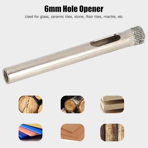 High Speed Steel Hole Opener Bits 10Pcs 6mm Precision Hole Saw Drill Bits for Professional Woodworking Glass Marble Ceramic Tile Stone Drilling Projects in Kuwait