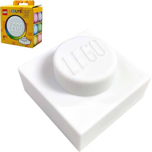 IQ LEGO Iconic 1x1 Plate Silicone Color Changing Night Light - White (LP50) in Kuwait