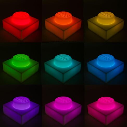 IQ LEGO Iconic 1x1 Plate Silicone Color Changing Night Light - White (LP50) in Kuwait